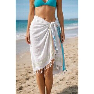 White African Kikoy Beach Wrap Sarong Beach Cover Up Resort Wear Up/gift for mom